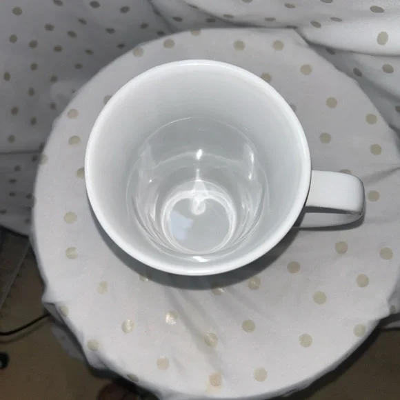 Pier 1 Black and White Mug with Yellow Accent - Picture 4 of 7